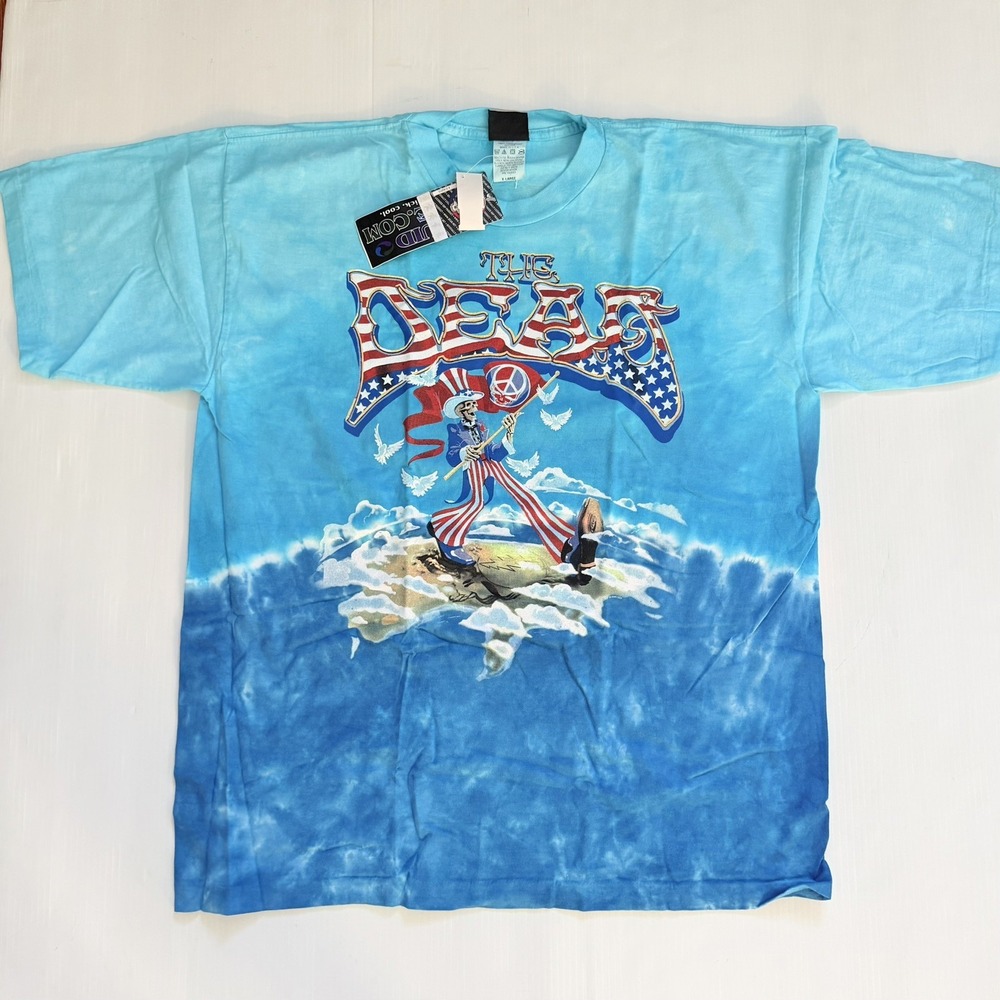 Vtg *NWT* Grateful Dead Uncle Sam "Wave That Flag" Summer 2004 T-Shirt Size XL